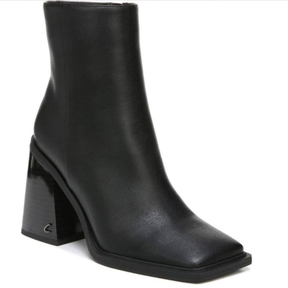 Sam Edelman Circus Layla Bootie, Black Leather Size 8